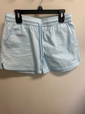 Girl’s Light Blue Properly Tied Shorts with Drawstring/Pockets YXL